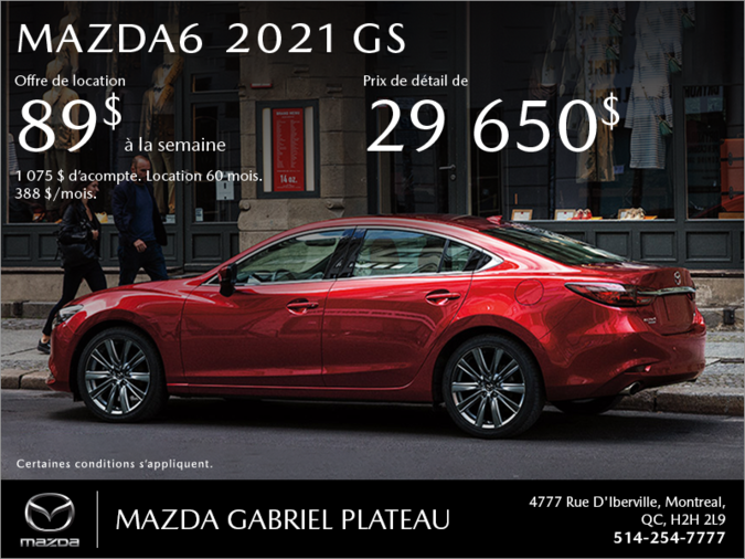Mazda Gabriel Plateau - Procurez-vous la Mazda6 2021!