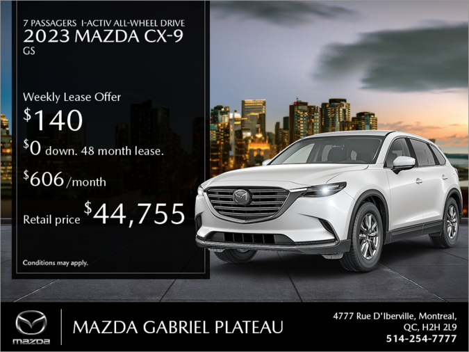 Mazda Gabriel Plateau - Get the 2023 Mazda CX-9!