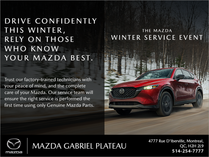 Mazda Gabriel Plateau - The Mazda Winter Service Event