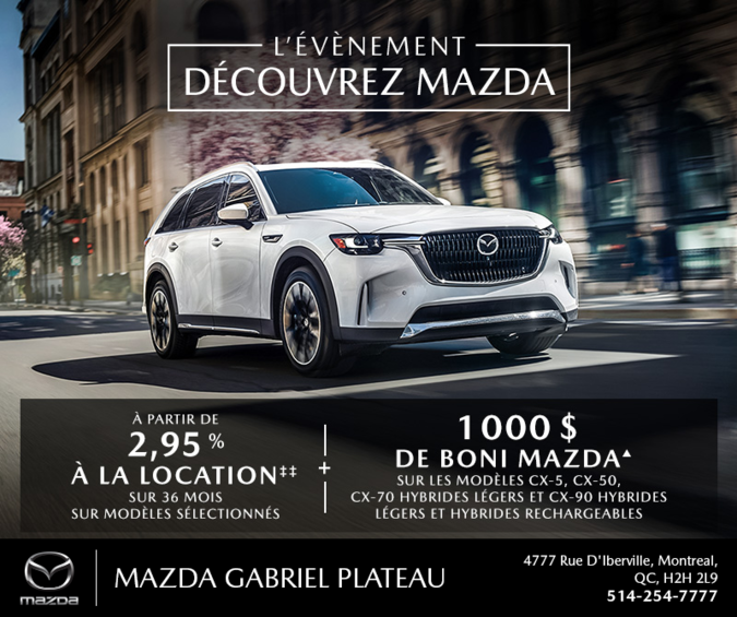 Mazda Gabriel Plateau - L'événement Découvrez Mazda