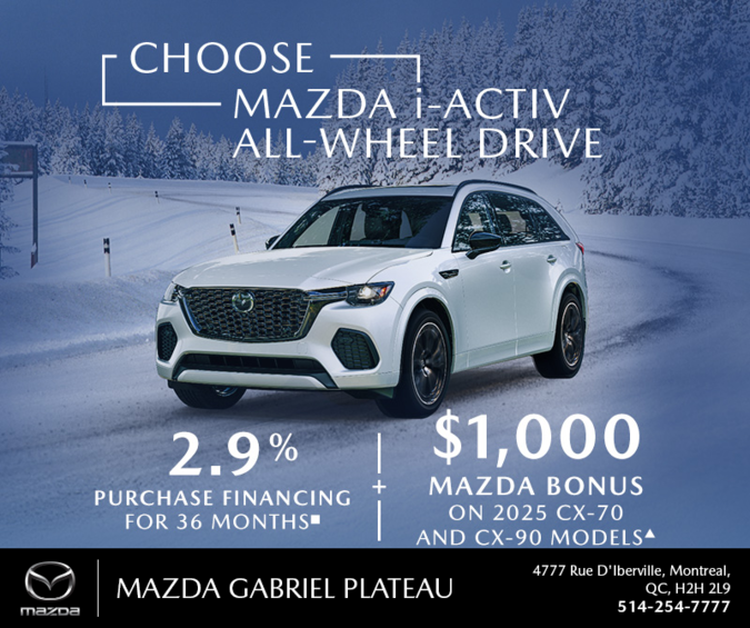 Mazda Gabriel Plateau - The Choose Mazda event