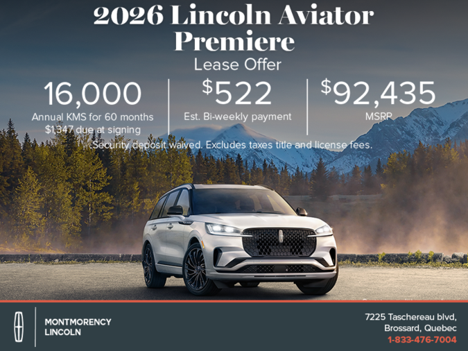 The 2026 Lincoln Aviator!