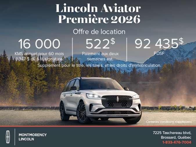 Le Lincoln Aviator 2026 !