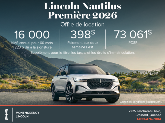 Le Lincoln Nautilus 2026 !