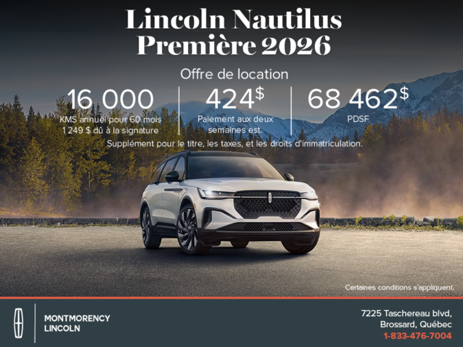 Le Lincoln Nautilus 2026 !