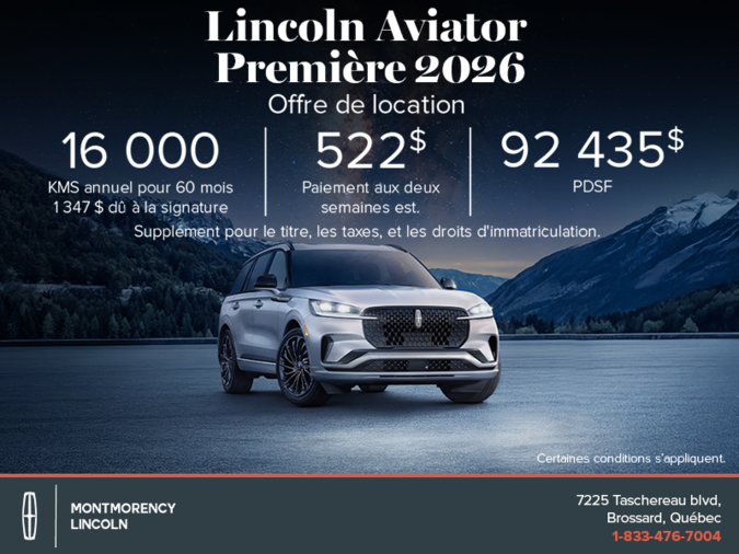 Le Lincoln Aviator 2026 !