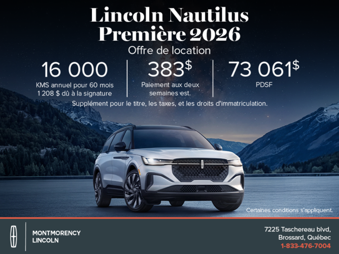 Le Lincoln Nautilus 2026 !