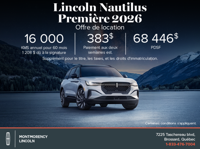 Le Lincoln Nautilus 2026 !