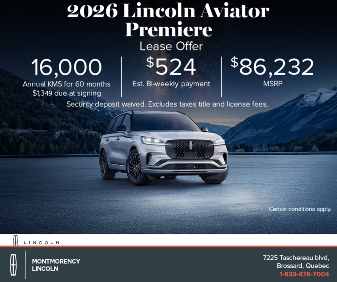 The 2026 Lincoln Aviator !