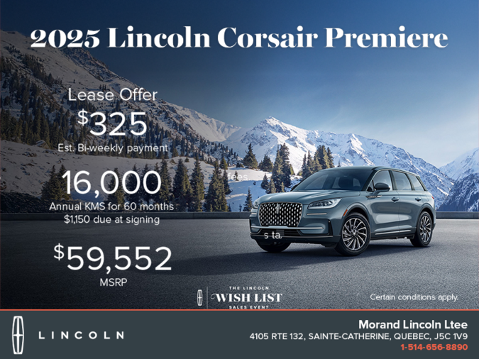 The 2025 Lincoln Corsair!