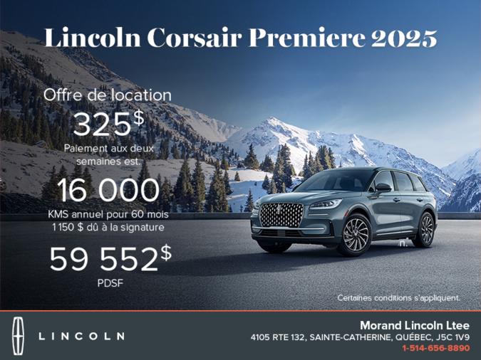 Le Lincoln Corsair 2025!