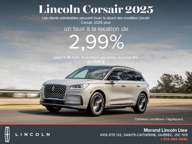 Le Lincoln Corsair 2025!