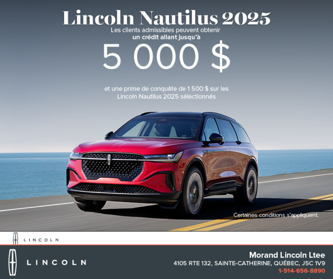 Le Lincoln Nautilus 2025 !