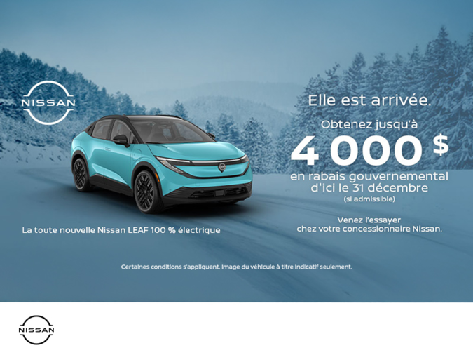 Obtenez la Leaf 2026 !