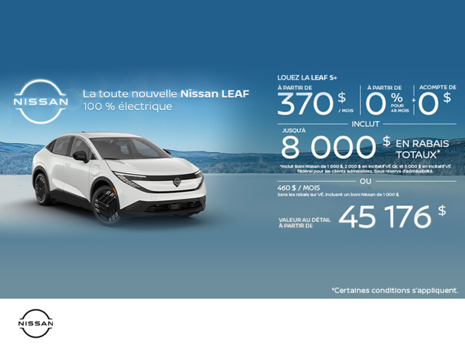 Obtenez la Leaf 2026 !