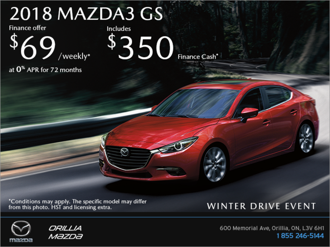 Orillia Mazda - Get the 2018 Mazda3 Today!