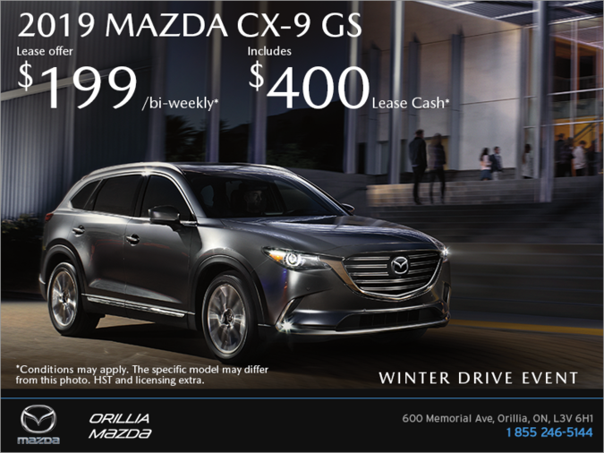Orillia Mazda - Get the 2019 Mazda CX-9 Today!