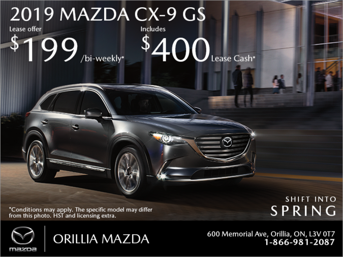 Orillia Mazda - Get the 2019 Mazda CX-9 Today!