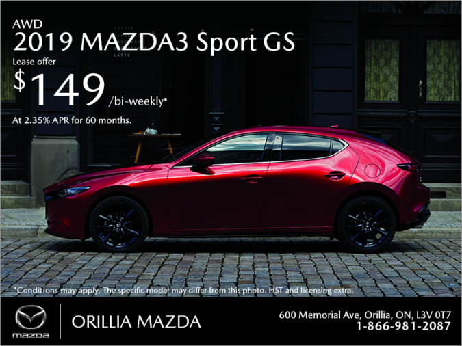 Orillia Mazda - Get the 2019 Mazda3 Sport Today!