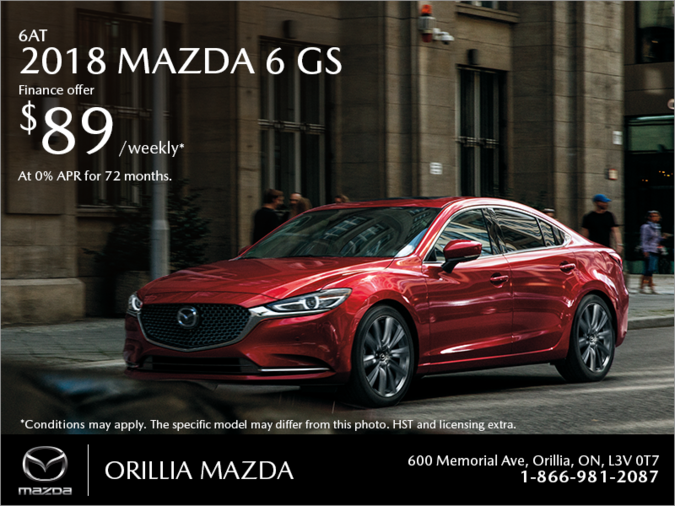 Orillia Mazda - Get the 2018 Mazda6 Today!
