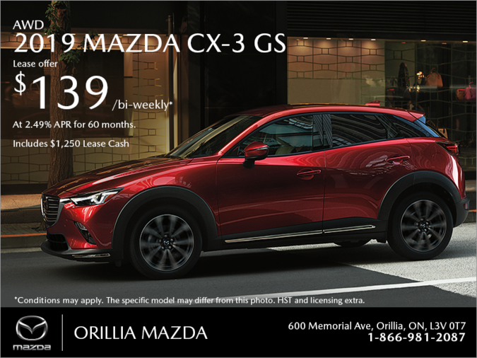 Orillia Mazda - Get the 2019 Mazda CX-3 Today!