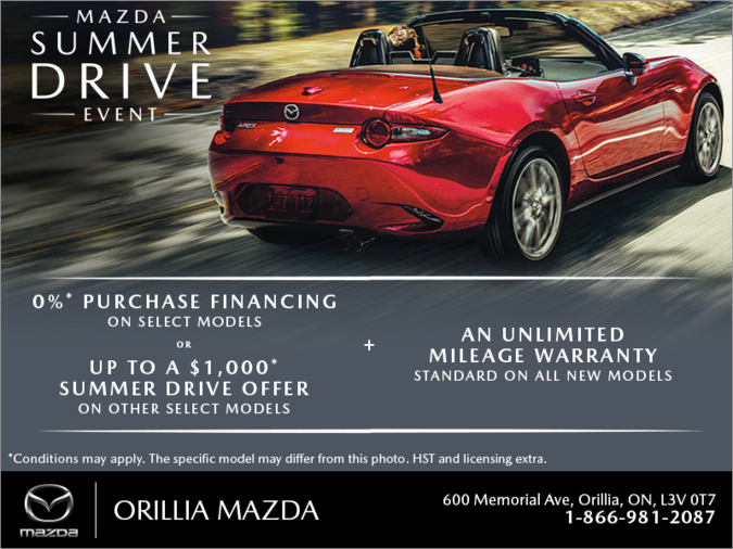 Orillia Mazda - The Mazda Summer Drive Event