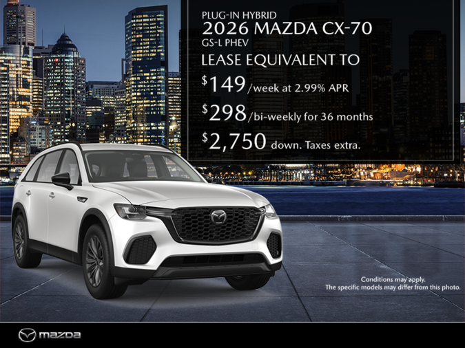 Pacific Mazda - Get the 2026 Mazda CX-70 Plug-In Hybrid