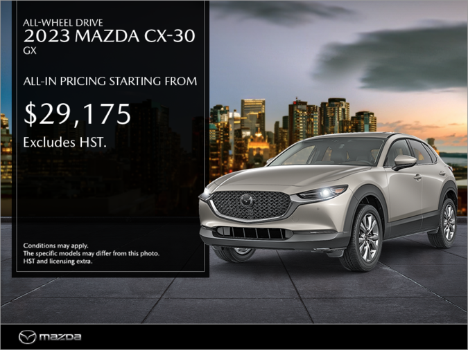 Achilles Mazda of Brantford - Get the 2023 Mazda CX-30 today!