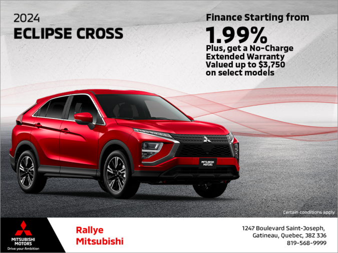 Rallye Mitsubishi in Gatineau | The 2024 Mitsubishi Eclipse Cross