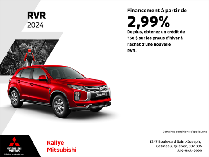 Procurez-vous le Mitsubishi Rvr 2024