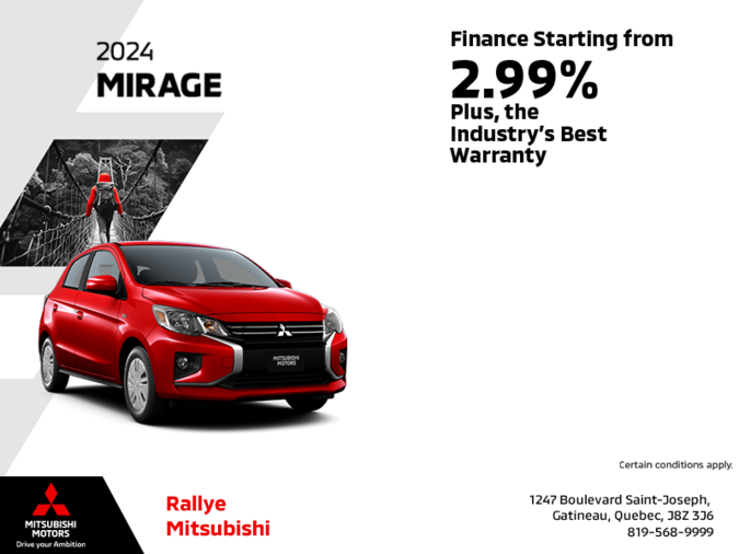 Get the 2024 Mitsubishi Mirage