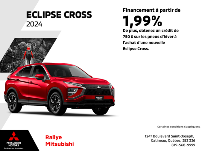 Procurez-vous le Mitsubishi Eclipse Cross 2024