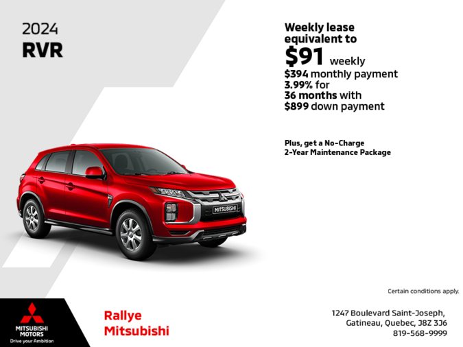 Get the 2024 Mitsubishi RVR