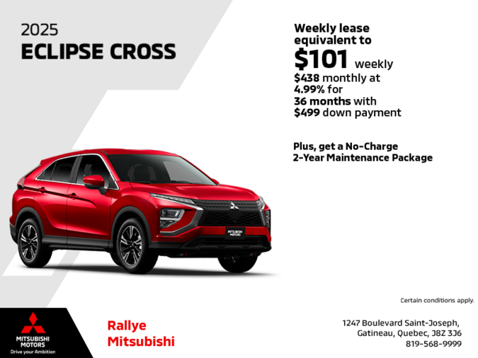 Get the 2025 Mitsubishi Eclipse Cross