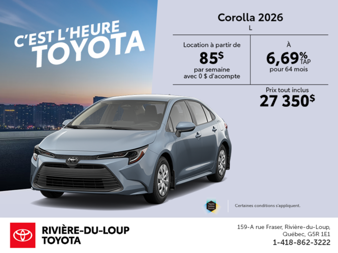 Toyota Corolla 2026
