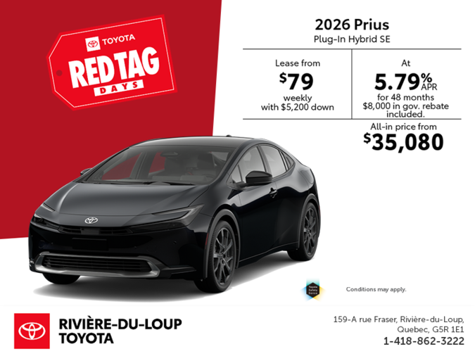 2026 Toyota Prius Plug-In Hybrid