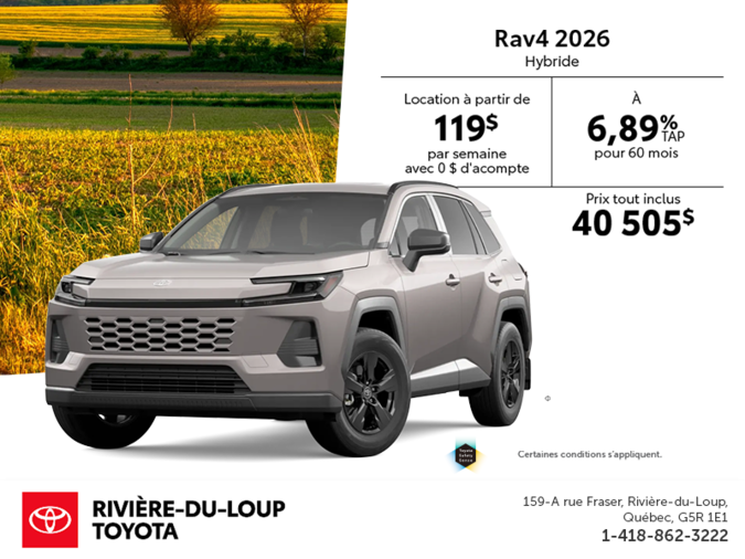 Toyota RAV4 Hybride 2026