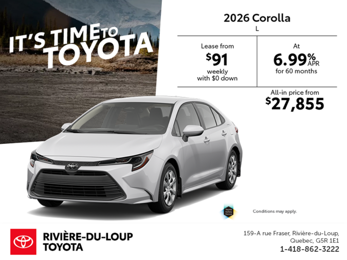 2026 Toyota Corolla