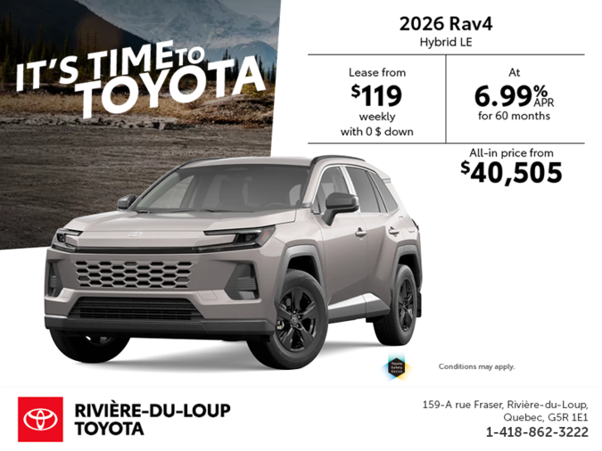 2026 Toyota RAV4 Hybrid