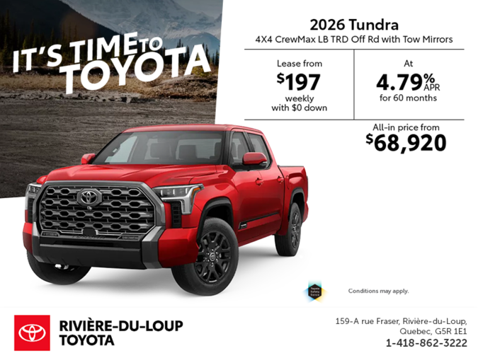 2026 Toyota Tundra