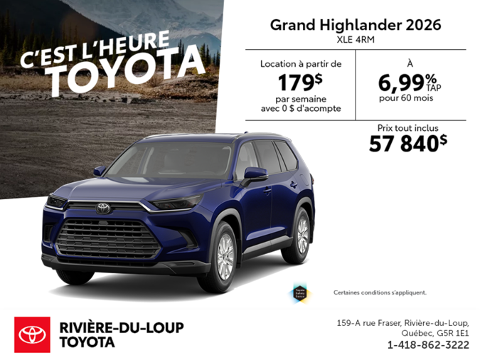 Toyota Grand Highlander 2026
