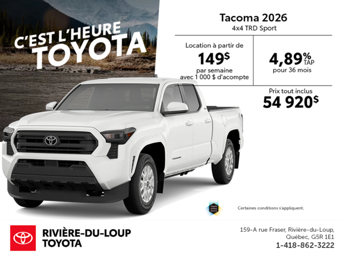 Toyota Tacoma 2026