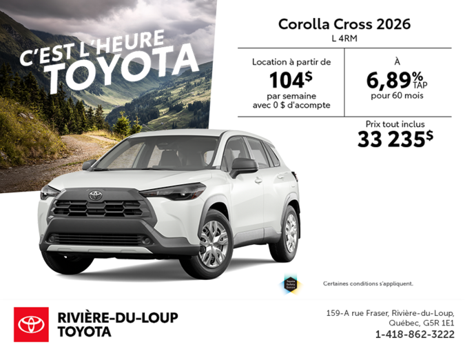 Toyota Corolla Cross 2026