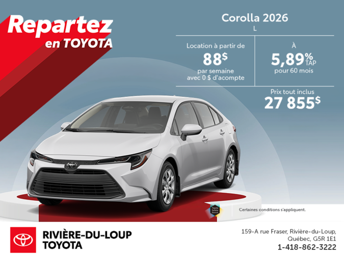 Toyota Corolla 2026
