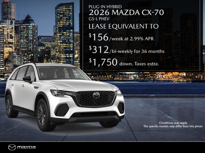 Regina Mazda - Get the 2026 Mazda CX-70 PHEV