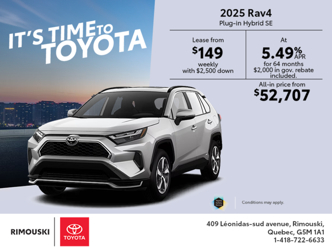 2025 Toyota RAV4 Plug-In Hybrid