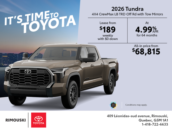 2026 Toyota Tundra