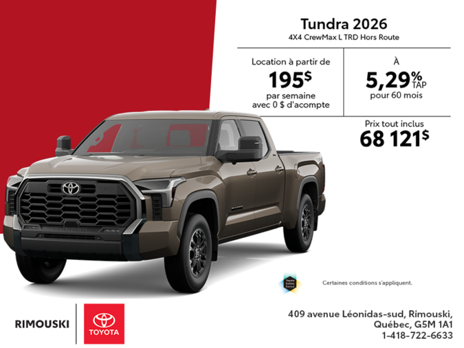 Toyota Tundra 2026