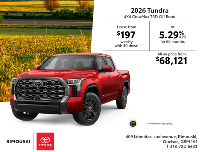 2026 Toyota Tundra