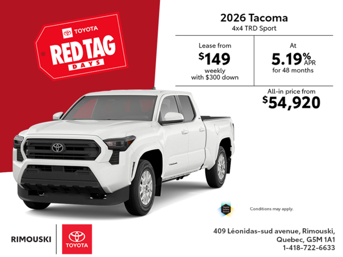 2026 Toyota Tacoma